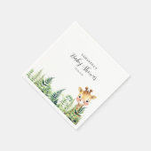 Wild One Safari Animal Baby Dusche Serviette (Ecke)