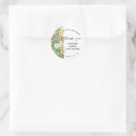 Wild One Safari Animals Baby Dusche Vielen Dank Runder Aufkleber