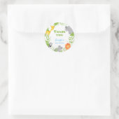 Wild One Safari Animals Baby Shower Boy Sticker (Tasche)