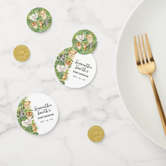 Wild One Safari Animals Baby Shower Confetti Konfetti (Gruppe)