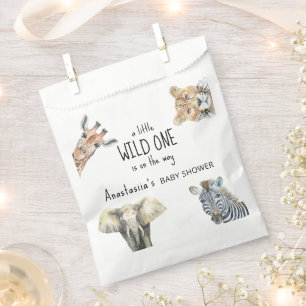 Wild One Safari Animals Baby Shower Geschenktütchen