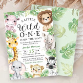 Wild One Safari Animals Baby Shower Invitation Einladung