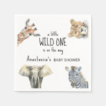 Wild One Safari Animals Baby Shower