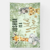 Wild One Safari Animals Begrüßungsbanner Banner (Vertikal)