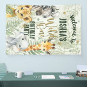 Wild One Safari Animals Begrüßungsbanner Banner (Messe)