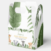 Wild One Safari Animals Birthday Gevor Box Geschenkschachtel (Geöffnet)