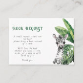 Wild One Safari Animals Books for Baby Shower Begleitkarte (Vorderseite)