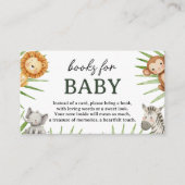 Wild One Safari Animals Boy Baby Shower Begleitkarte (Vorderseite)