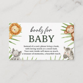 Wild One Safari Animals Boy Baby Shower Begleitkarte