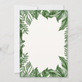 Wild One Safari Animals Boy Baby Shower Einladung (Rückseite)