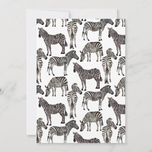 Wild One Safari Animals Boy Baby Shower Einladung (Rückseite)