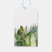 Wild One Safari Animals Boy Baby Shower Geschenkanhänger (Rückseite)