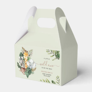 Wild One Safari Animals Boy Baby Shower Geschenkschachtel