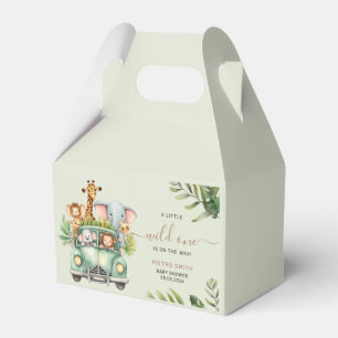 Wild One Safari Animals Boy Baby Shower Geschenkschachtel