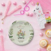 Wild One Safari Animals Boy Baby Shower Pappteller (Party)