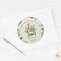 Wild One Safari Animals Boy Baby Shower