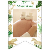 Wild One Safari Animals Boy's 1. Geburtstag Wimpelkette (Zweite Fahne)