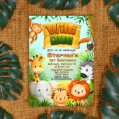 Wild One - Safari Animals Einladung