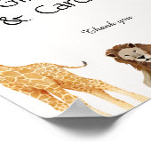 Wild One Safari Animals Geschenke & Cards Poster (Ecke)