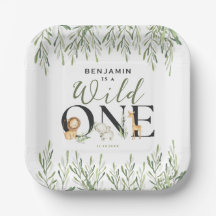 Wild One Safari Animals Junge 1. Geburtstag Party