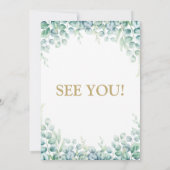 Wild One Safari Animals Kinderdusche Einladung (Rückseite)