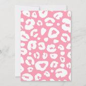 Wild One Safari Animals Mädchen 1. Geburtstag Einladung (Rückseite)