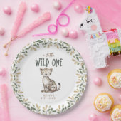 Wild One Safari Animals Neutral Baby Shower Pappteller (Party)