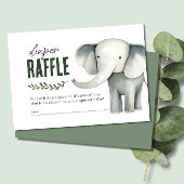 Wild One Safari Animals Windeln Raffle Baby Dusche Begleitkarte