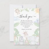 Wild One Safari Baby Dusche Danke Karte (Vorderseite)