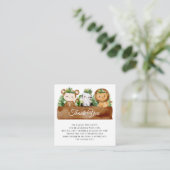 Wild One Safari Baby Dusche Dankeschön Karte (Stehend Vorderseite)