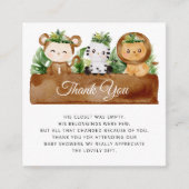 Wild One Safari Baby Dusche Dankeschön Karte (Vorderseite)