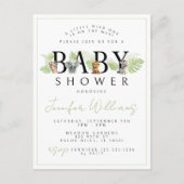 Wild one Safari Baby Dusche Einladung Postkarte (Vorderseite)