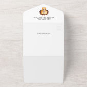 Wild One Safari Baby Shower Boy All In One Einladung (Außenbereich)