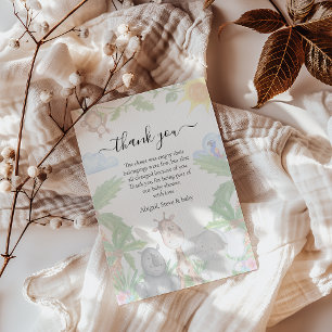 Wild One Safari Baby Shower Danke-Karte Dankeskarte