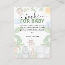 Wild One Safari Baby Shower Enclosure Card Begleitkarte