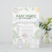 Wild One Safari Baby Shower Game (Stehend Vorderseite)