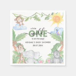 Wild One Safari Baby Shower Napkins Serviette