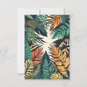 Wild One Safari Birthday Invitation Einladung (Rückseite)