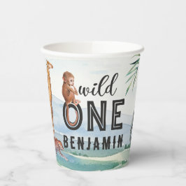 Wild One Safari Birthday Paper Cup Pappbecher