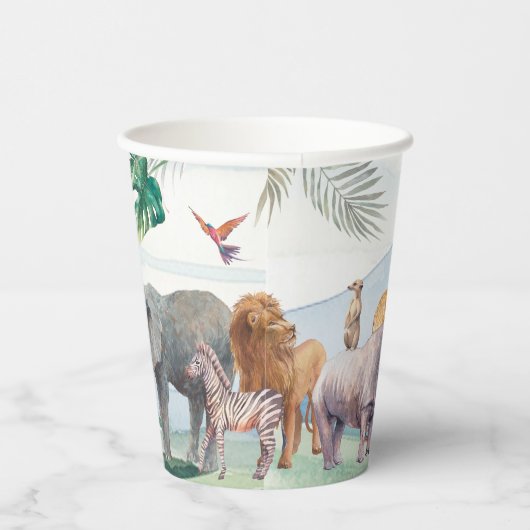 Wild One Safari Birthday Paper Cup Pappbecher (Rechts)