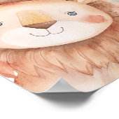 Wild One Safari Boy's 1st Birthday Welcome Sign Poster (Ecke)