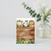 Wild-One-Safari-Buchanfrage Begleitkarte (Stehend Vorderseite)