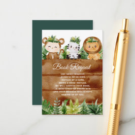 Wild-One-Safari-Buchanfrage Begleitkarte