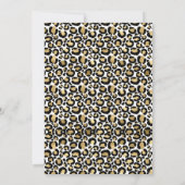 Wild One Safari Cheetah Print Balloon 1. Geburtsta Einladung (Rückseite)