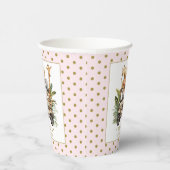 Wild One Safari Dschungel 1. Geburtstag Pink Pappbecher (Rechts)