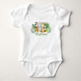 Wild-One-Safari-Dschungel Tropenwald Baby Strampler