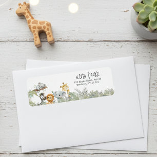 Wild One Safari-Dschungeltiere Absenderadresse