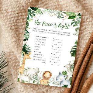 Wild One Safari Dusche The Price Is Right Spiel