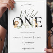 Wild One Safari Einladung zum ersten Geburtstag