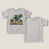 WILD ONE Safari Erster Geburtstag Personalisiert (Design Vorderseite & Rückseite)